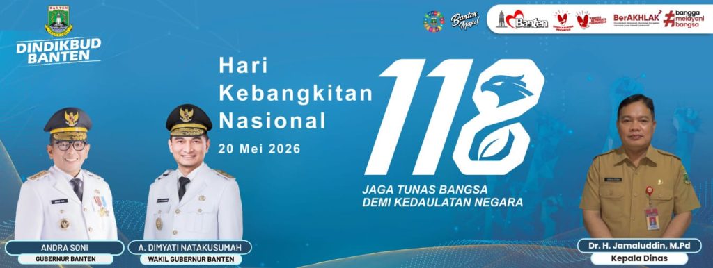Ucapan Selamat Hari Kebangkitan Nasional 2026 Dindikbud Provinsi Banten